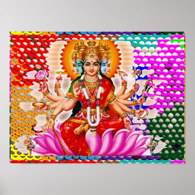 Poster Maha Laxmi : Déesse de la richesse (Devant)