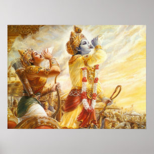 Poster Mahabharat - Lord Krishna & Arjun