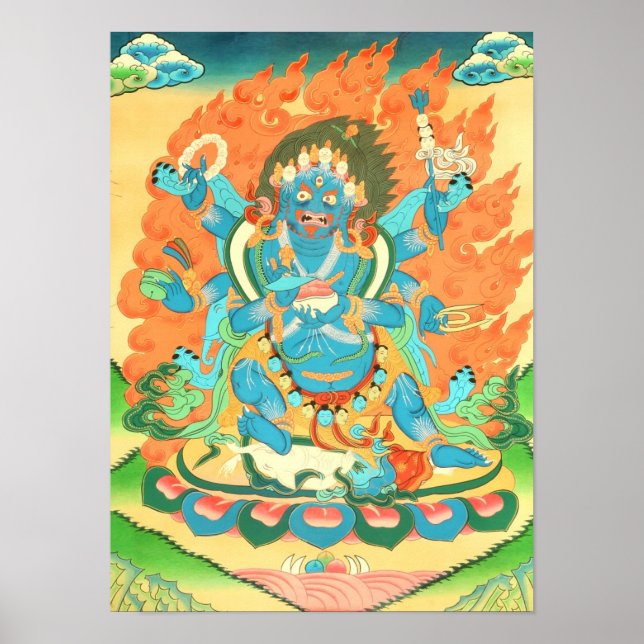 Poster Mahakala à six armes (Devant)