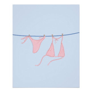 Poster Maillot de bain suspendu