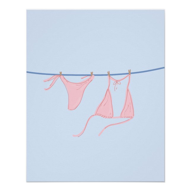 Poster Maillot de bain suspendu (Devant)