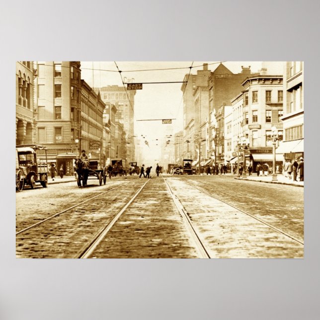 Poster Main Street de Clinton Ave (Devant)