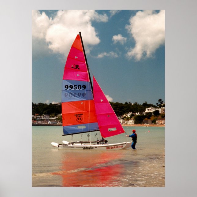 Poster Maintenir la Hobie stable (Devant)