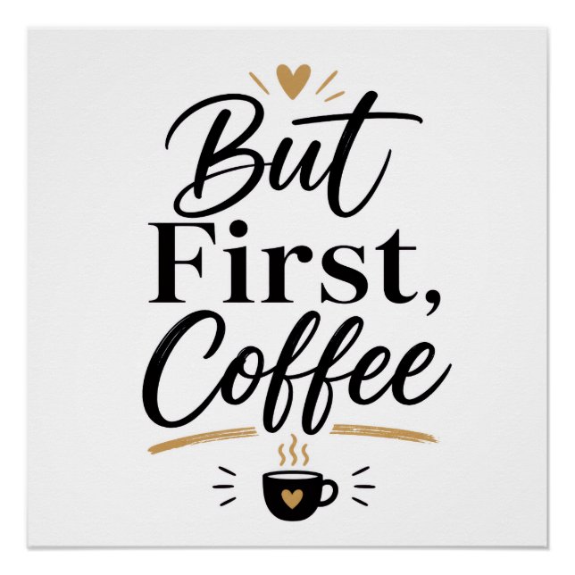 Poster Mais d'abord café  (Devant)
