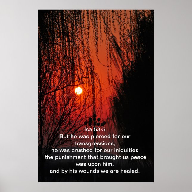 Poster Mais il a été transpercé pour nos transgressions (Devant)