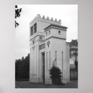 Poster Maison assyrienne, Exposition universelle, Paris