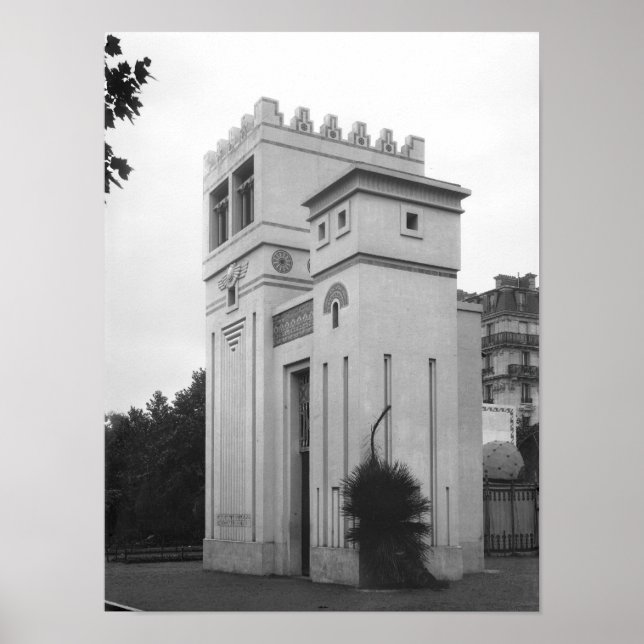 Poster Maison assyrienne, Exposition universelle, Paris (Devant)