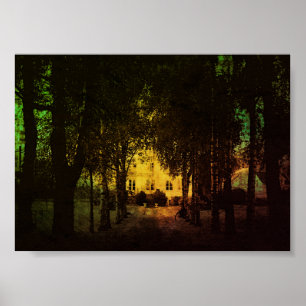 Poster Maison dans les bois