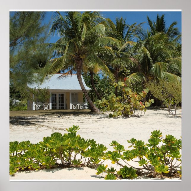 Poster Maison de plage des îles Caïmans (Devant)