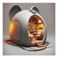 Maison de souris ordinateur mignonne Imaginaire