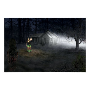 Poster Maison d'horreur d'Halloween