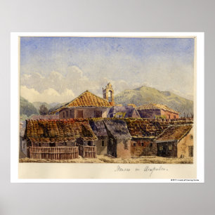 Poster Maisons à Acapulco