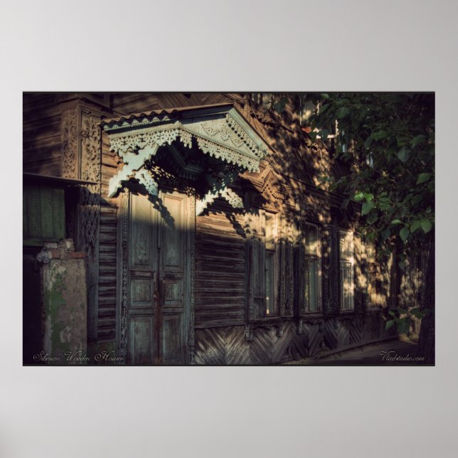 Poster Maisons en bois de Sibérie (projet par vladstudio. (Devant)