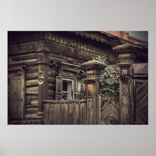 Poster Maisons en bois sibériennes (projet par