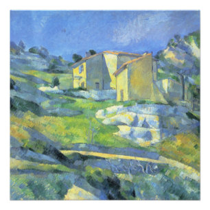 Poster Maisons en Provence Paul Cezanne