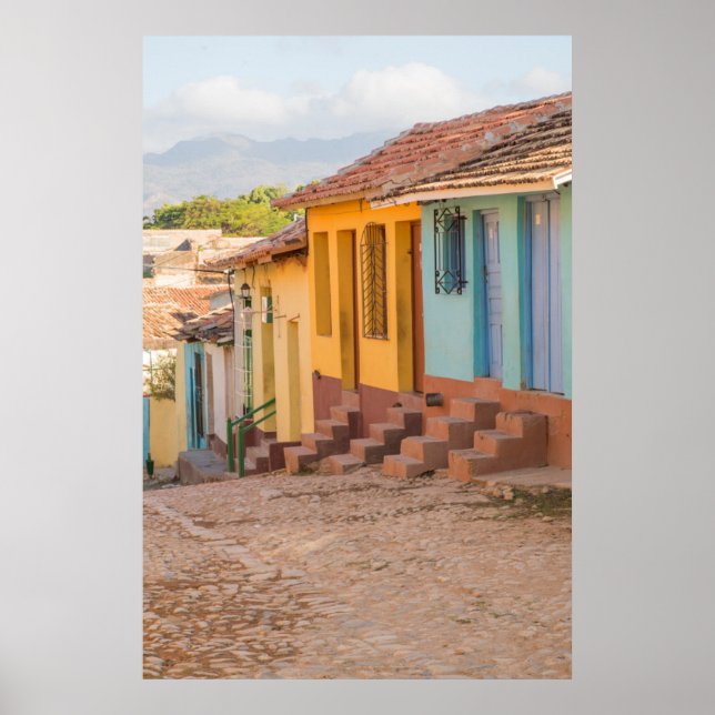 Poster Maisons résidentielles, Trinidad, Cuba (Devant)