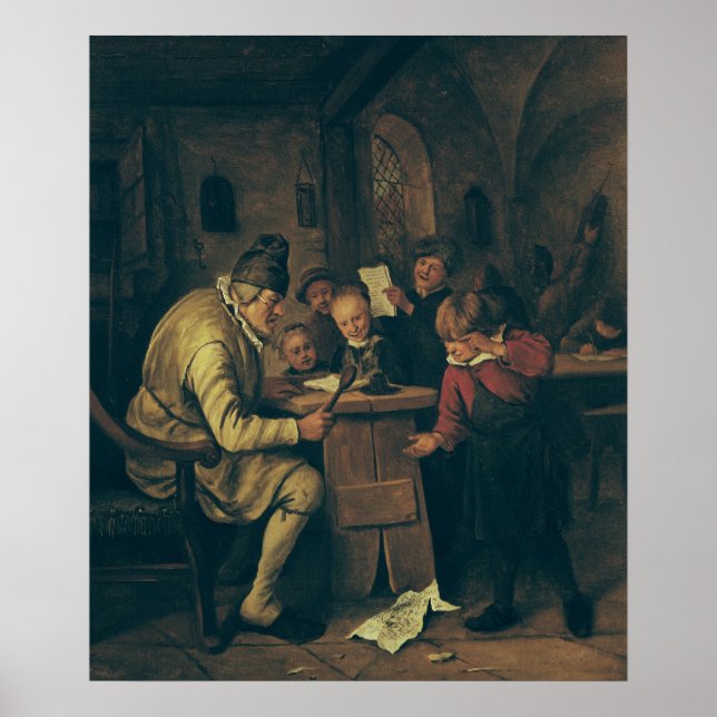 Poster Maître d'école, 1626-79 (Devant)