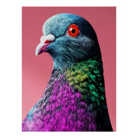 Majesté Royale de Pigeon Portrait Réaliste et Viva