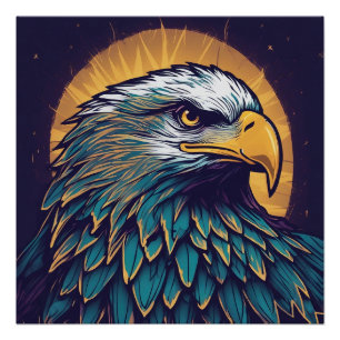 Poster Majestic Bald Eagle