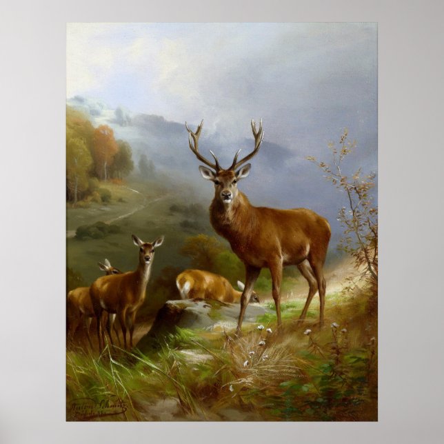 Poster Majestic Deer ~ (Devant)