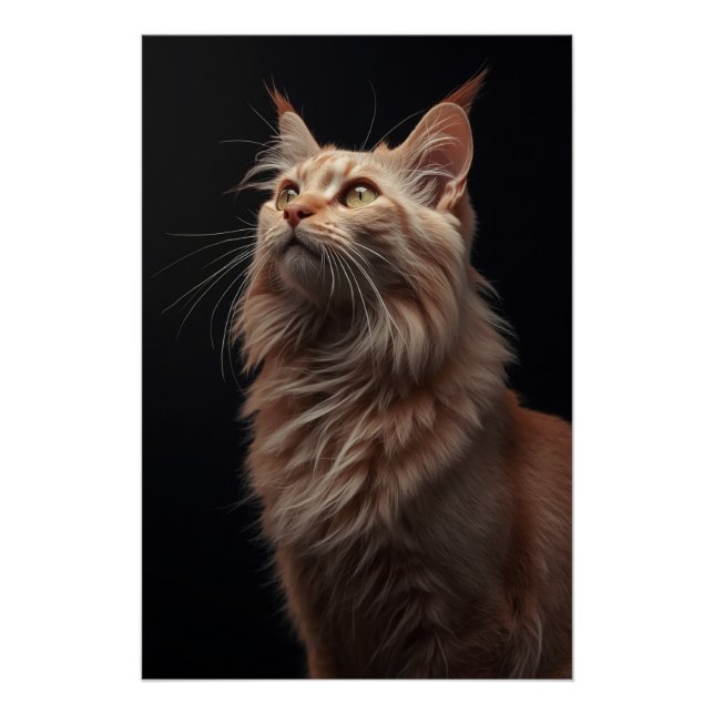Poster Majestic Feline Portrait (Devant)