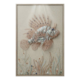 Poster Majestic Lionfish Ocean Wall Art