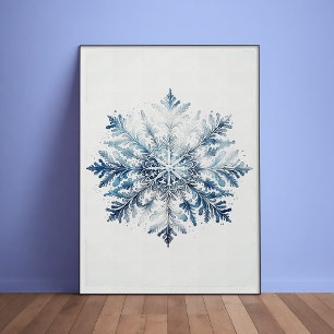 Poster Majestic Snowflake