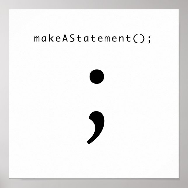 Poster Make A Statement (Devant)