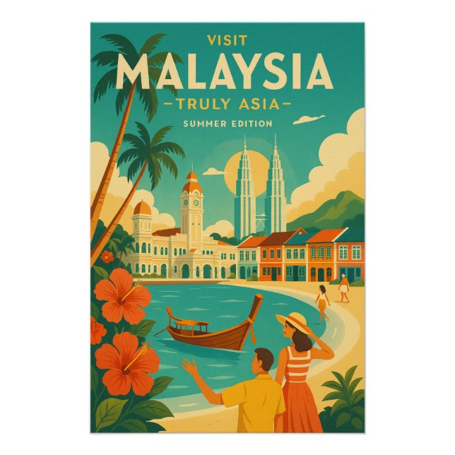 Poster Malaisie – Véritablement Asie Édition Été (Devant)
