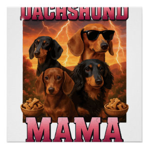 Poster Maman dachshund