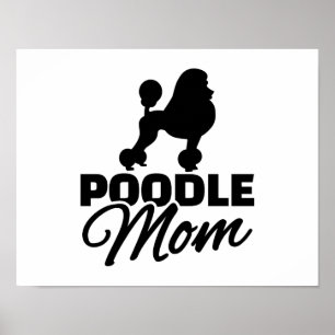 Poster Maman de caniche