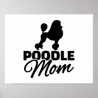 Poster Maman de caniche