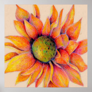 Poster Maman orange géante