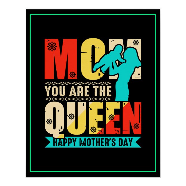 Poster Maman Tu Es La Reine (Devant)