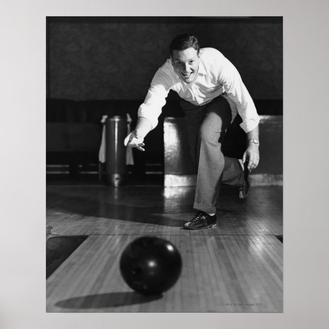 Poster Man Bowling (Devant)