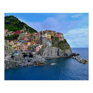 Poster Manarola Cinq Terre Italie Europe Village côtier
