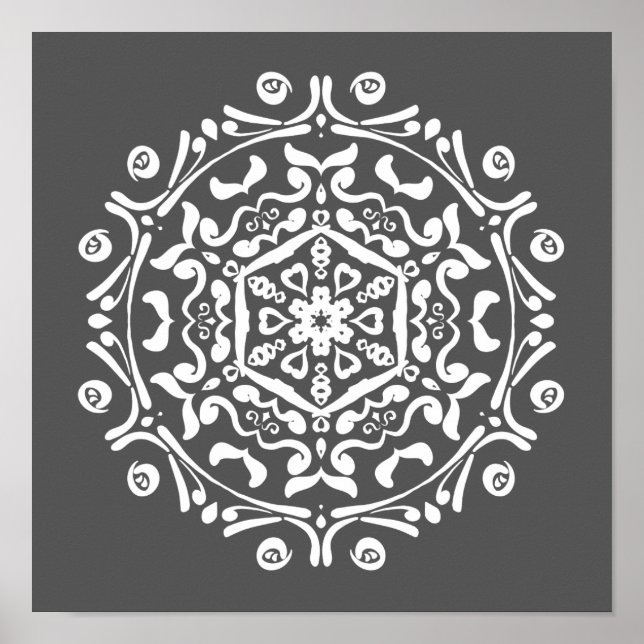 Poster Manatee Mandala (Devant)