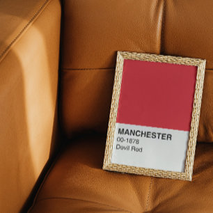 Poster Manchester Devil Red - Pleine Largeur