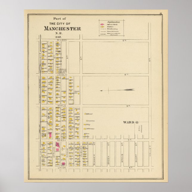 Poster Manchester, NH, Ward 6 (Devant)