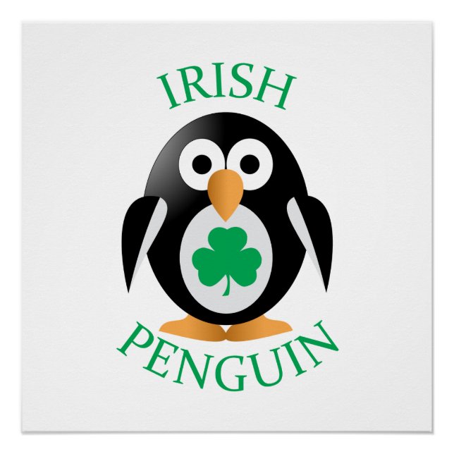 Poster manchot irlandais (Devant)