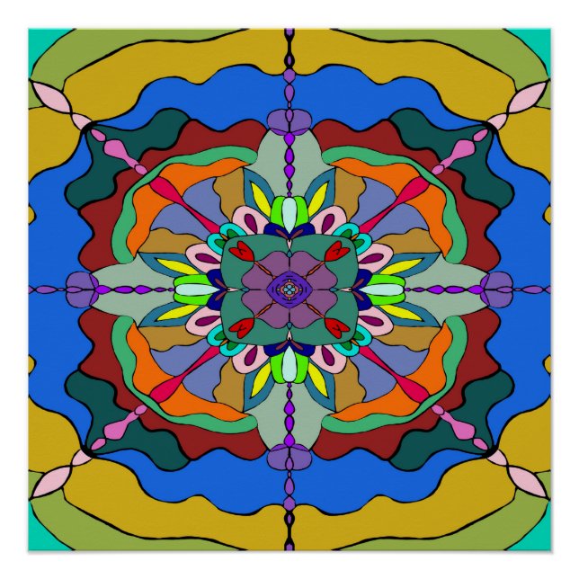 Poster mandala 1 (Devant)