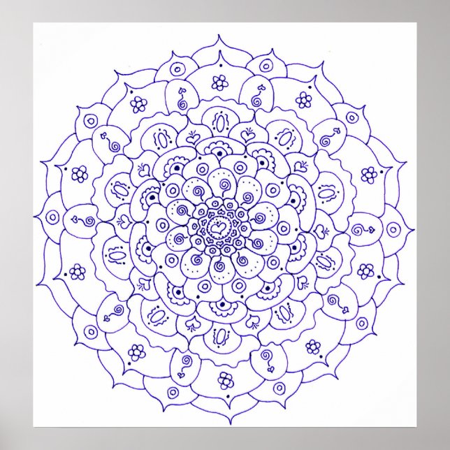 Poster Mandala 7 (Devant)