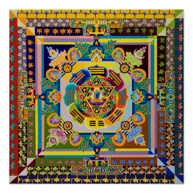 Poster Mandala culturel (Devant)