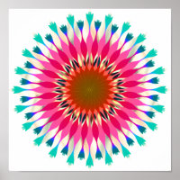 Mandala Damask Lotus Flower Art élégant