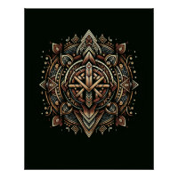 Mandala de boussole nordique