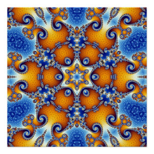 Poster Mandala de la vie d'océan