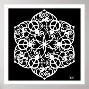 Poster Mandala de paix