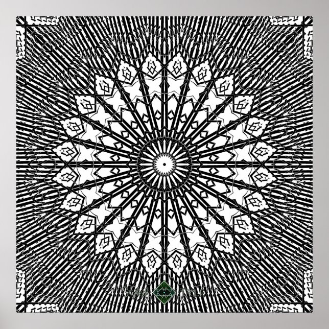 Poster Mandala de verre à retourner (Devant)