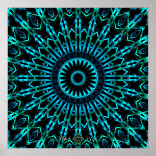Poster Mandala du miroir vaporeux 2