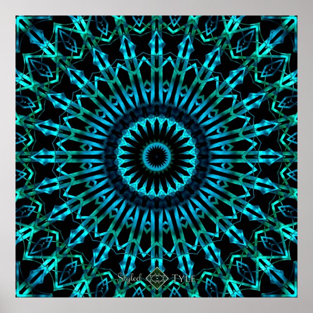 Poster Mandala du miroir vaporeux 2 (Devant)